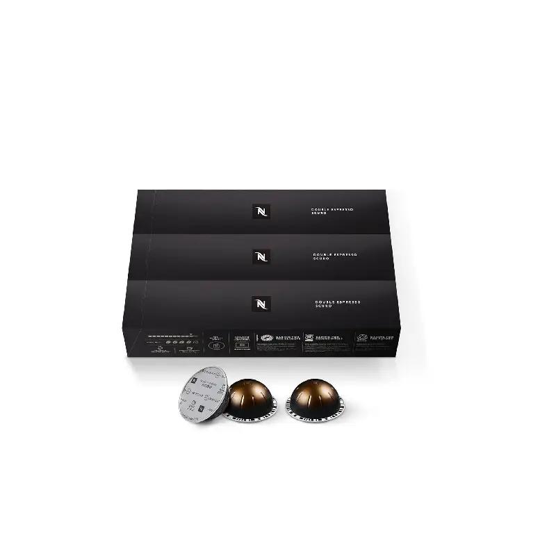 Nespresso Double Espresso Scuro capsules close up