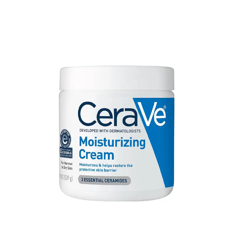 CeraVe moisturizer for dry skin with hyaluronic acid and ceramides