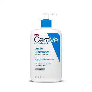 CeraVe daily moisturizing lotion in white pump bottle with blue label, fragrance-free formula with hyaluronic acid and ceramides for dry skin