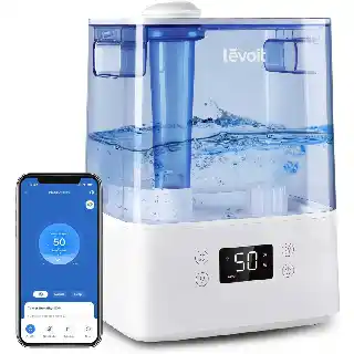 Levoit Classic300S ultrasonic smart humidifier with 6 liter top fill tank app and voice control humidity sensor quiet humidifier with essential oil diffuser for home and bedroom