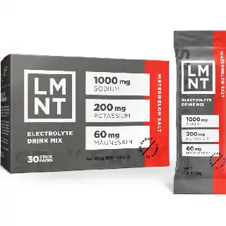 LMNT zero sugar electrolytes drink mix watermelon salt flavor 30 pack with sodium potassium magnesium for hydration and performance